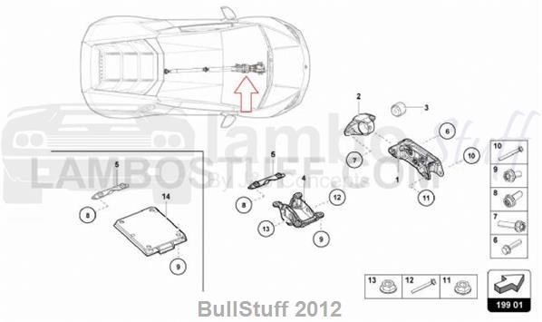 2020 Lamborghini HURACAN PERFORMANTE COUPE AUSTRALIA BEARING PIECE (199.01.00)